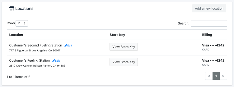 Managing Locations